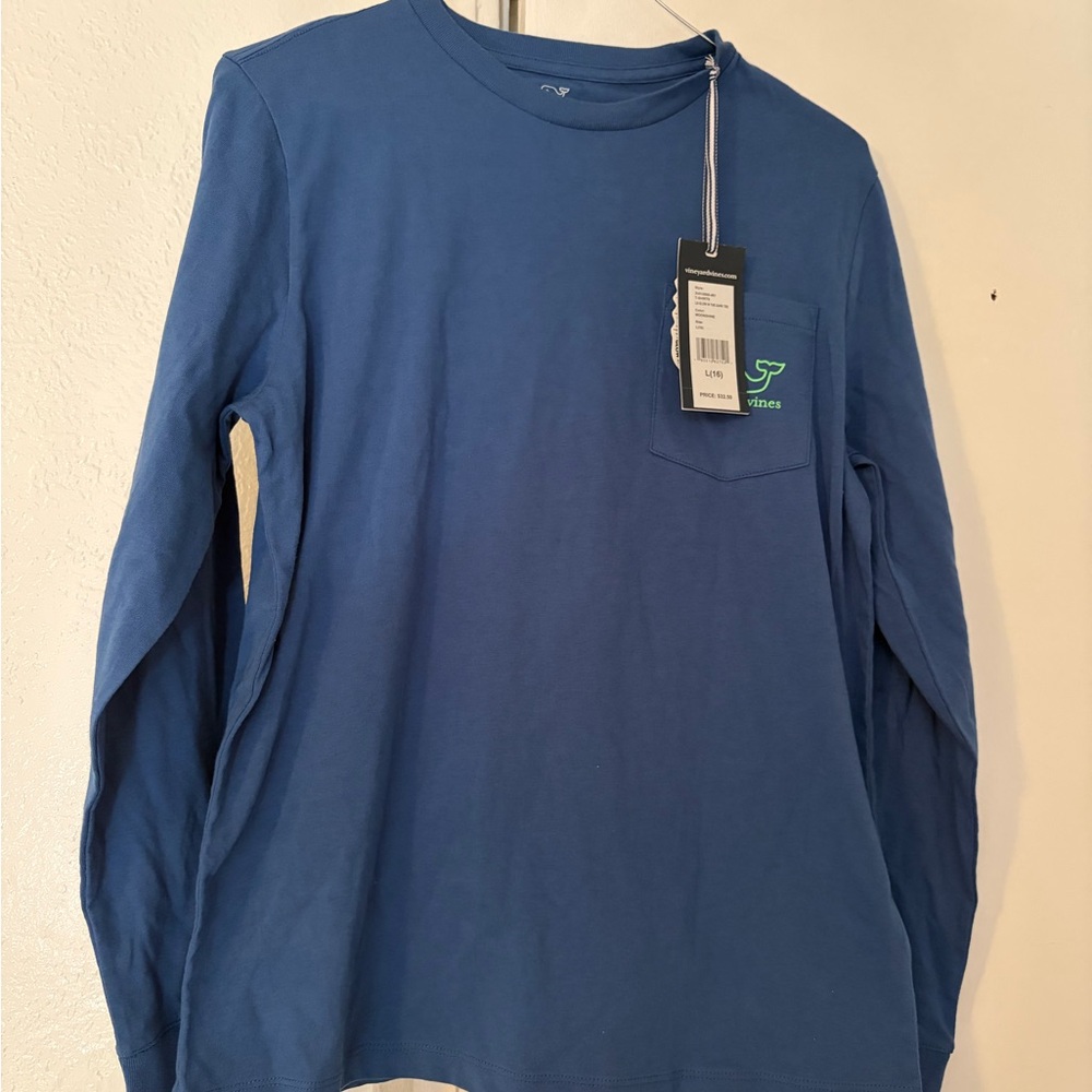 Vineyard Vines Blue Long Sleeve Tee